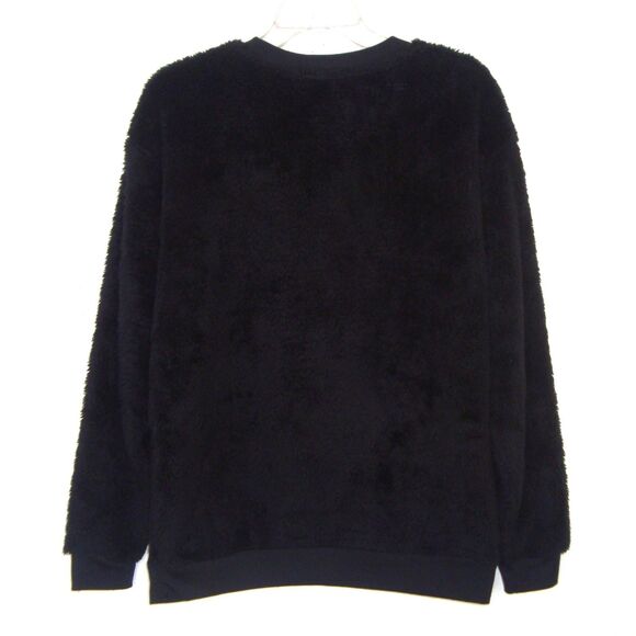 The Grinch Embroidered Black Plush Fleece Unisex Pullover - Picture 4 of 9